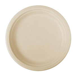 Assiette en Canne à Sucre Naturel Ø260mm (50 Unités)