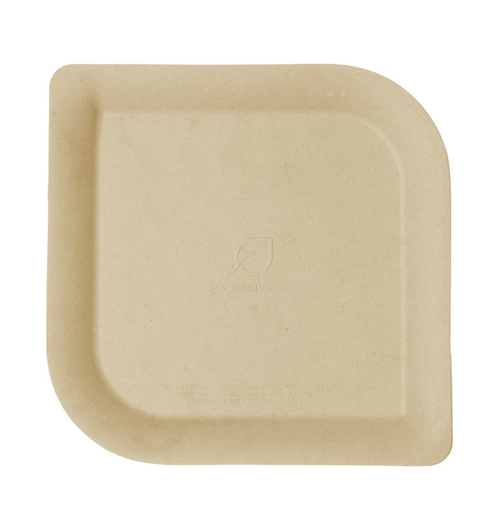 Assiette Bagasse et Bambou Naturel 15,0 cm (50 Utés) Assiette Bagasse et Bambou Naturel 15,0 cm (50 Utés)