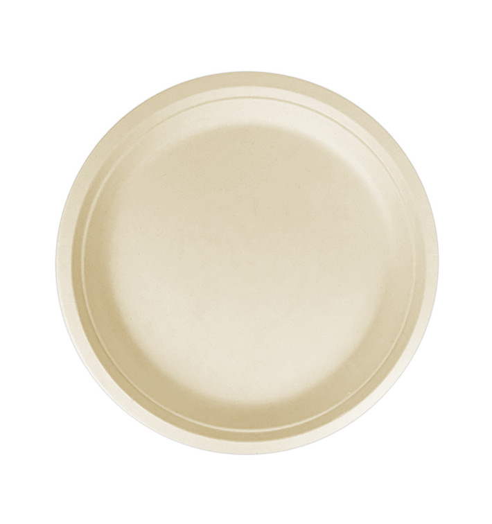 Assiette en Canne à Sucre Naturel Ø300mm (50 Utés) Assiette en Canne à Sucre Naturel Ø300mm (50 Utés)