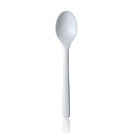 Cuillère Plastique Premium Blanche 185mm 