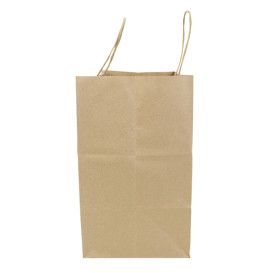 Sac en papier Kraft Hawanna avec Anses 100g/m² 28x16x27cm (250 Utés)