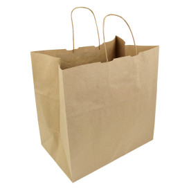 Sac en papier Kraft Hawanna avec Anses 100g/m² 32+20x32cm (50 Utés)