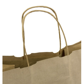 Sac en papier Kraft Hawanna avec Anses 100g/m² 32x20x32cm (200 Utés)