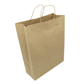 Sac en papier Hawanna avec Anses KRAFT 100g/m² 32x12x41cm (50 Utés)