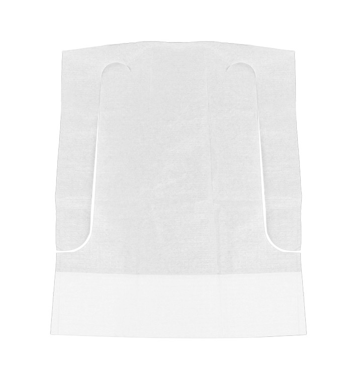 Bavoir Enfant avec Poche Blanc 33x28cm (100 Utés) Bavoir Enfant avec Poche Blanc 33x28cm (100 Utés)