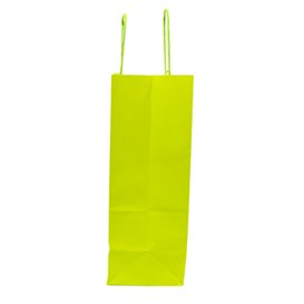 Papieren zak met handgrepen Groen 100g/m² 22+9x23cm (25 stuks)