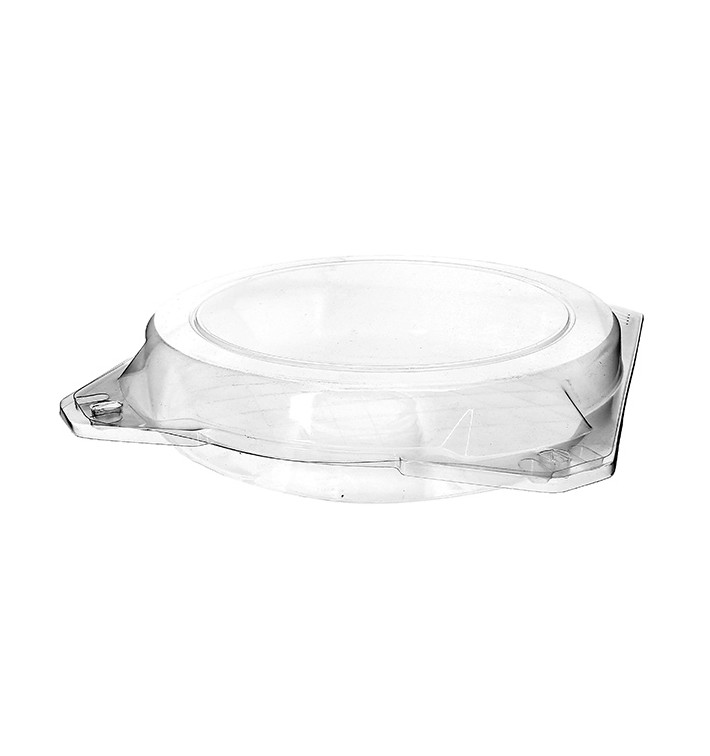 Plastic scharnierende bakkerij Container PET Ø23x5cm (115 stuks)