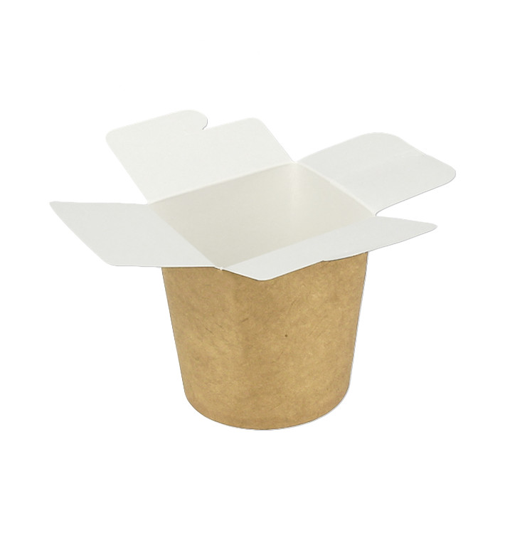 Papieren Take-Out Container 100% ECO Kraft 16Oz/480ml (50 stuks)