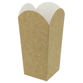 Paper Popcorn Box Small Size Kraft 45g 6,5x8,5x15cm (700 Units)