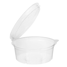 Pot Rond avec charnière APET Transparent 250ml Ø120mm (480 Utés)