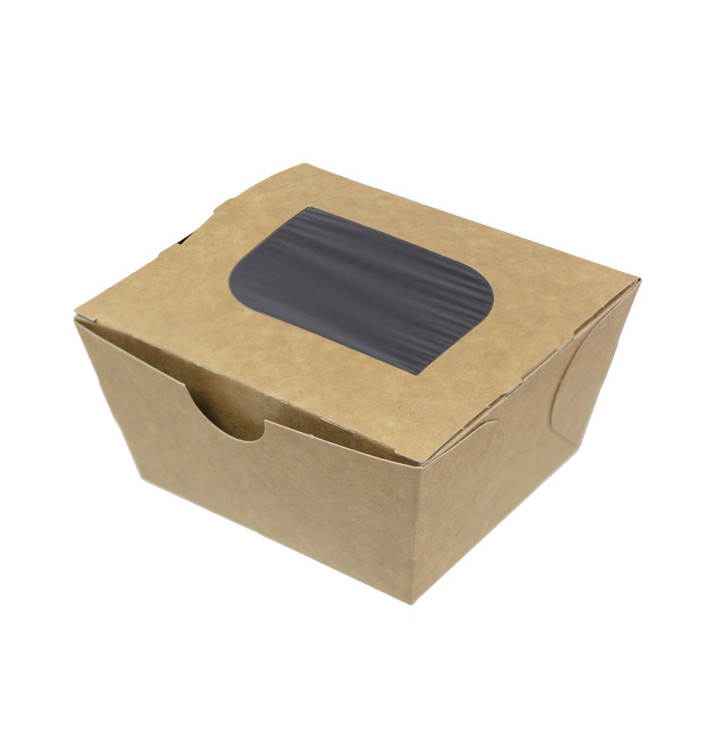 Papieren take-out Container "Premium" 11x10x5,5cm 400ml (500 stuks) Papieren take-out Container "Premium" 11x10x5,5cm 400ml (500 stuks)
