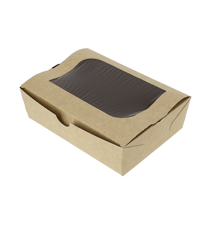 Boîte Carton avec Fenêtre 18x12,7x5,5cm 1000ml (25 Utés) Boîte Carton avec Fenêtre 18x12,7x5,5cm 1000ml (25 Utés)