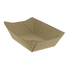 Barquette Carton Kraft-Kraft 10,6x7,3x4,5cm 350ml (1000 Utés)