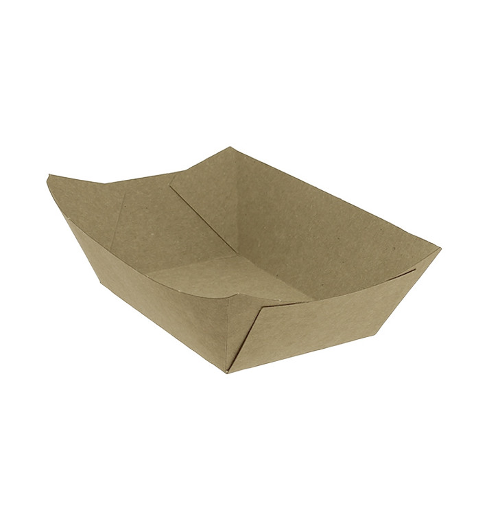 Kartonnen Snackbakjes kraft 350ml 10,6x7,3x4,5cm (1000 stuks) Kartonnen Snackbakjes kraft 350ml 10,6x7,3x4,5cm (1000 stuks)