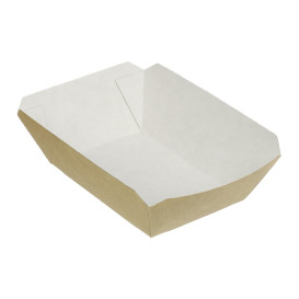 Barquette Carton 250ml Kraft 9,6x6,5x4,2cm (25 Utés)