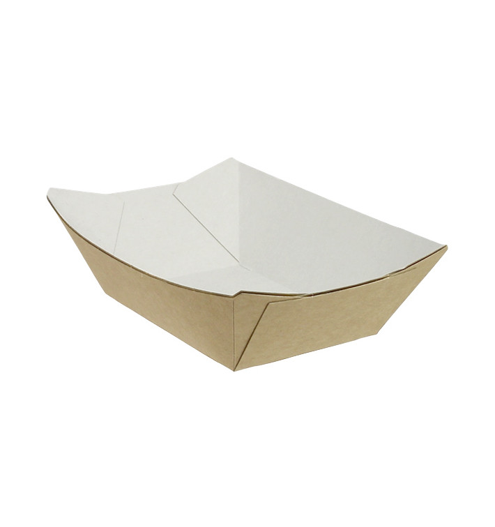Kartonnen Snackbakjes kraft 350ml 10,6x7,3x4,5cm (1000 stuks) Kartonnen Snackbakjes kraft 350ml 10,6x7,3x4,5cm (1000 stuks)