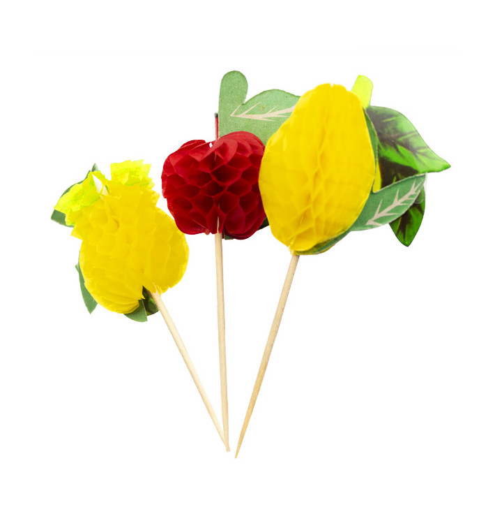 IJs decoreren set Fruit Design 10cm (100 stuks) 