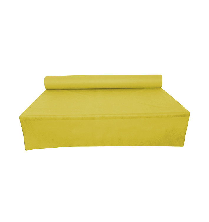 Novotex Tafelkleed rol geel 50g P40cm 1,2x50m (6 stuks) Novotex Tafelkleed rol geel 50g P40cm 1,2x50m (6 stuks)