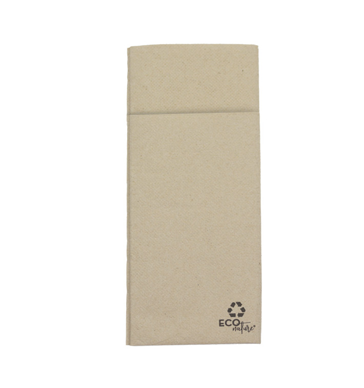 Eetgerei zak papieren servetten Eco 32x40cm (30 stuks) Eetgerei zak papieren servetten Eco 32x40cm (30 stuks)