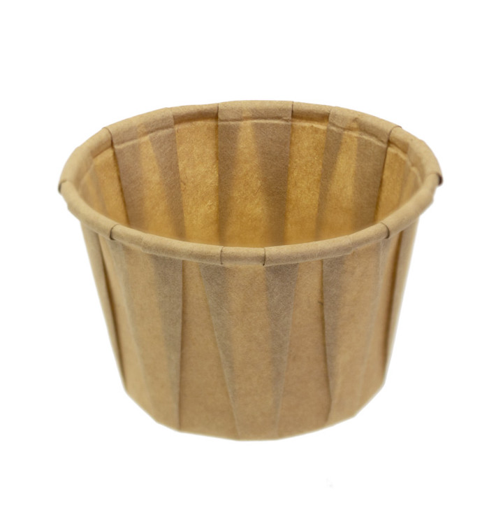 Pot Papier Kraft Plissé de 60ml (250 Unités) Pot Papier Kraft Plissé de 60ml (250 Unités)