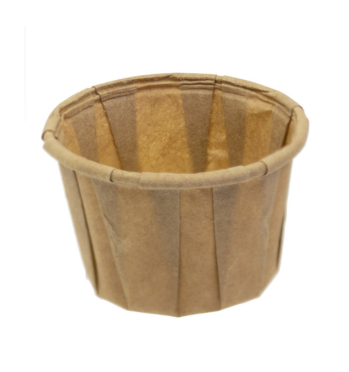 Pot Papier Kraft Plissé de 30ml (250 Unités) Pot Papier Kraft Plissé de 30ml (250 Unités)