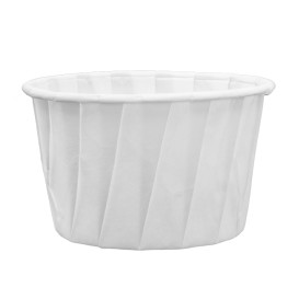 Geplooide papieren souffle beker 120ml (250 stuks) 