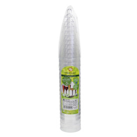 Plastic stam fluitglas Mousserende Wijn grijs 120ml 2P (20 stuks)