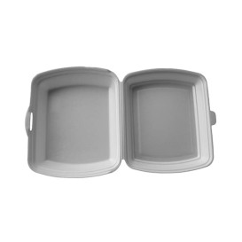 Boîte en FOAM LunchBOX Blanc 185x155x70mm (125 Unités)