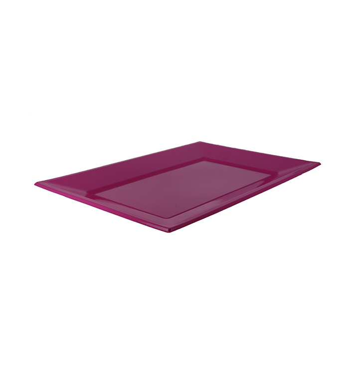 Plateau Plastique Fuchsia Rectang. 330x225mm (25 Utés) Plateau Plastique Fuchsia Rectang. 330x225mm (25 Utés)