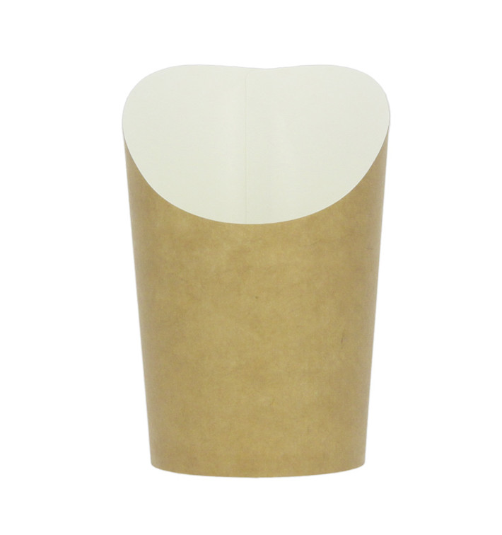 Papieren Kraft voor Frietjes en Wraps Beker Ø7,8x10,8cm (1.320 stuks) Papieren Kraft voor Frietjes en Wraps Beker Ø7,8x10,8cm (1.320 stuks)