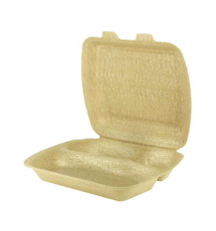 MenuBox XPP 3C Container Beige 24x20,5x7cm (50 stuks) MenuBox XPP 3C Container Beige 24x20,5x7cm (50 stuks)