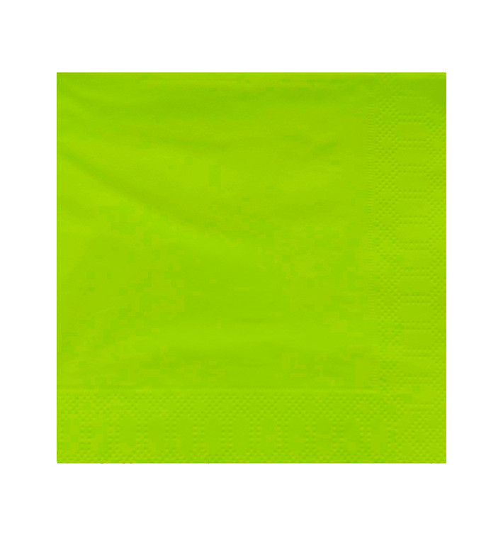 Serviette Papier à Cocktail 20x20cm Pistache (100 Utés) Serviette Papier à Cocktail 20x20cm Pistache (100 Utés)