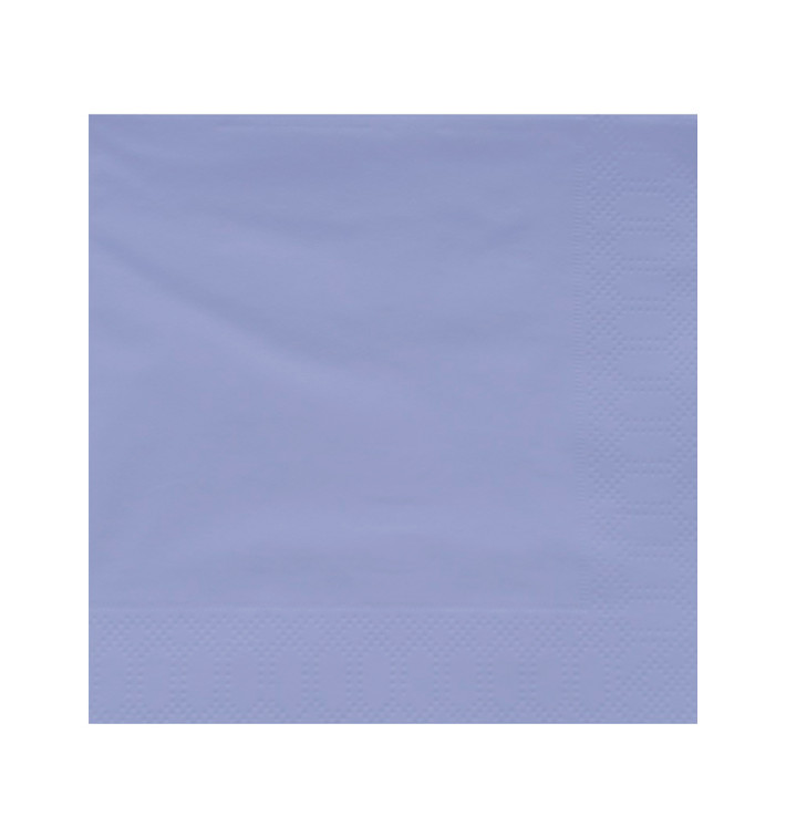 Serviette Papier à Cocktail 20X20cm Lilas (100 Utés)