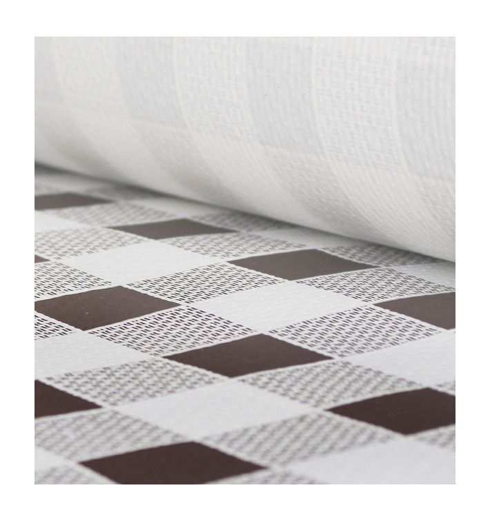 Nappe en papier en Rouleau Carré Marron 1x100m 40g (6 Unités) Nappe en papier en Rouleau Carré Marron 1x100m 40g (6 Unités)