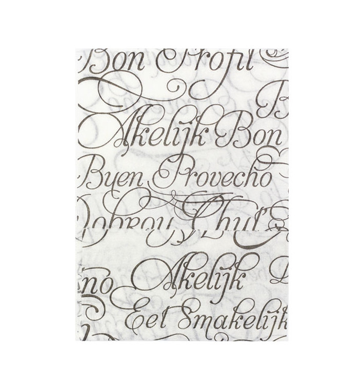 Papieren servet miniservis "Buen Provecho" 17x17cm (200 stuks) Papieren servet miniservis "Buen Provecho" 17x17cm (200 stuks)
