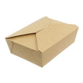 Oosterse Maaltijdbox Kraft 19,7x14x6,5cm 1800ml (25 Units)