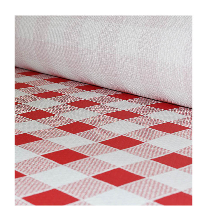 Nappe en papier en Rouleau Carré rouge 1x100m 40g (6 Unités) Nappe en papier en Rouleau Carré rouge 1x100m 40g (6 Unités)