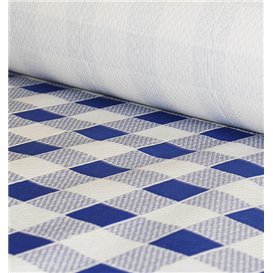 Nappe en papier en Rouleau Carré bleu 1x100m 40g (1 Unité)