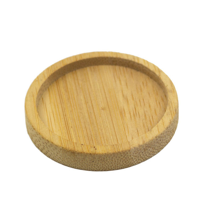 Bamboe proeving bord Bicolof Ø5cm (144 stuks) Bamboe proeving bord Bicolof Ø5cm (144 stuks)