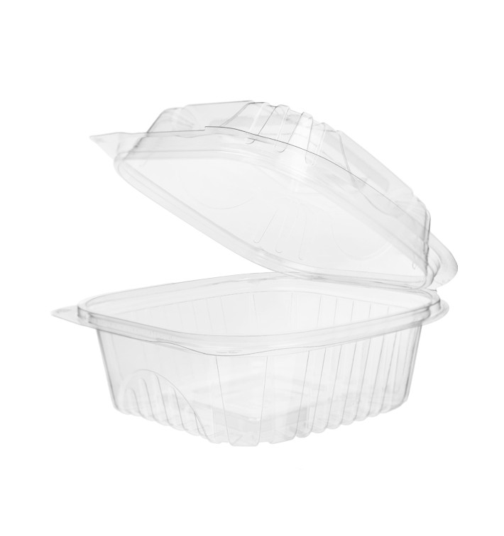 Saladier avec charnière PLA 15,0x15,0x7,5cm (240 Utés) Saladier avec charnière PLA 15,0x15,0x7,5cm (240 Utés)