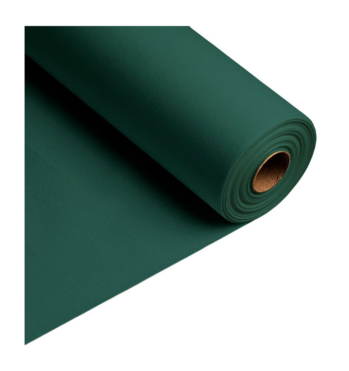 Airlaid tafelloper groen 0,4x48m P30cm (6 stuks)