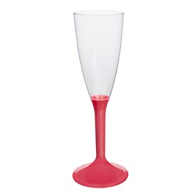 Verre à Vin Plastique Orange 130ml (6 Utés)