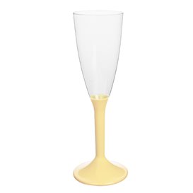 Plastic stam fluitglas Mousserende Wijn crème 120ml 2P (200 stuks)