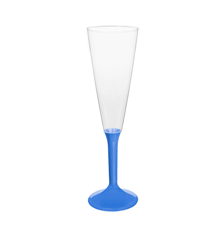 Plastic stam fluitglas Mousserende Wijn blauw mediterranean 160ml 2P (200 stuks) Plastic stam fluitglas Mousserende Wijn blauw mediterranean 160ml 2P (200 stuks)