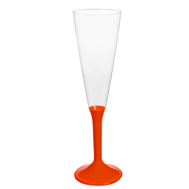 Plastic stam fluitglas Mousserende Wijn rood 160ml 2P (20 stuks)