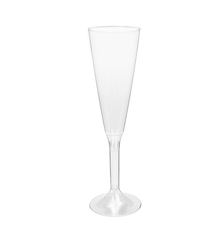 Plastic stam fluitglas Mousserende Wijn transparant 160ml 2P (20 stuks) Plastic stam fluitglas Mousserende Wijn transparant 160ml 2P (20 stuks)