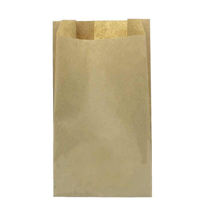 Papieren voedsel zak kraft 18+7x32cm (100 stuks) Papieren voedsel zak kraft 18+7x32cm (100 stuks)