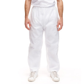 Pantalon PP Non Tissé Industriel Blanc 30gr. (1 Uté)