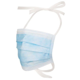 Wegwerp Chirurgisch Masker Drie Laags en Bandjes Blauw (2000 stuks)