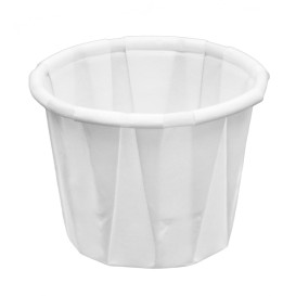 Geplooide papieren souffle beker 22ml (250 stuks)